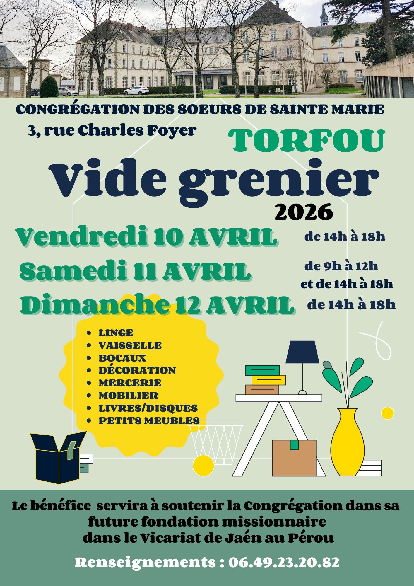 Vide grenier 10, 11 et 12 Avril
